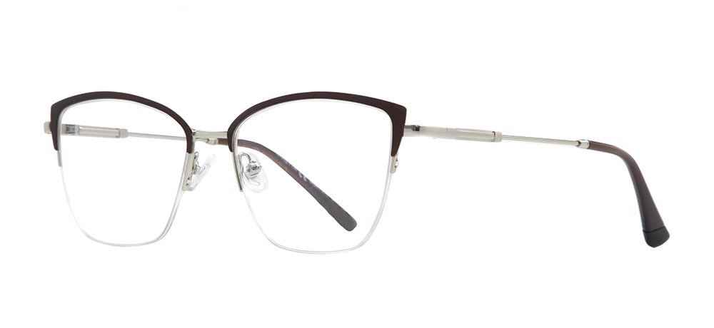 CARETTA Eyeglasses Teenage Woman Geometrical Half Framed Metal Unfiltered CRTTA 7876-C.0401